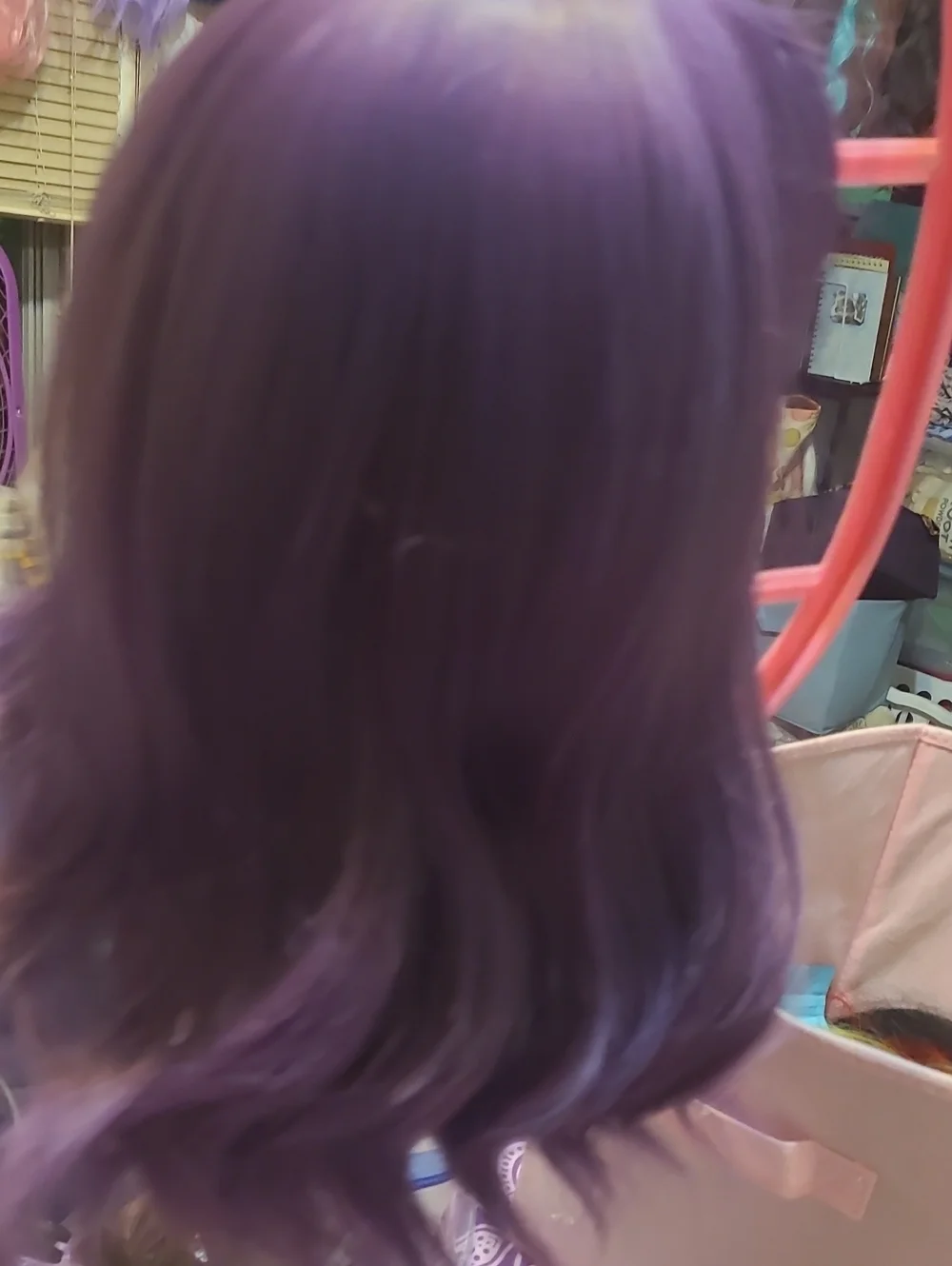 Vibrant Purple Women’s Wig — Soft Wavy Style
